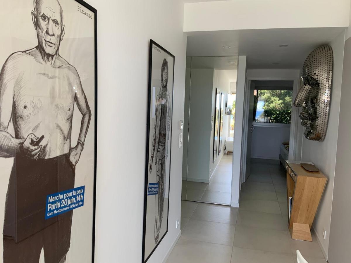 Appartement 2 Chambres Vue Mer Panoramique, Proche Croisette Cannes Vallauris Dış mekan fotoğraf