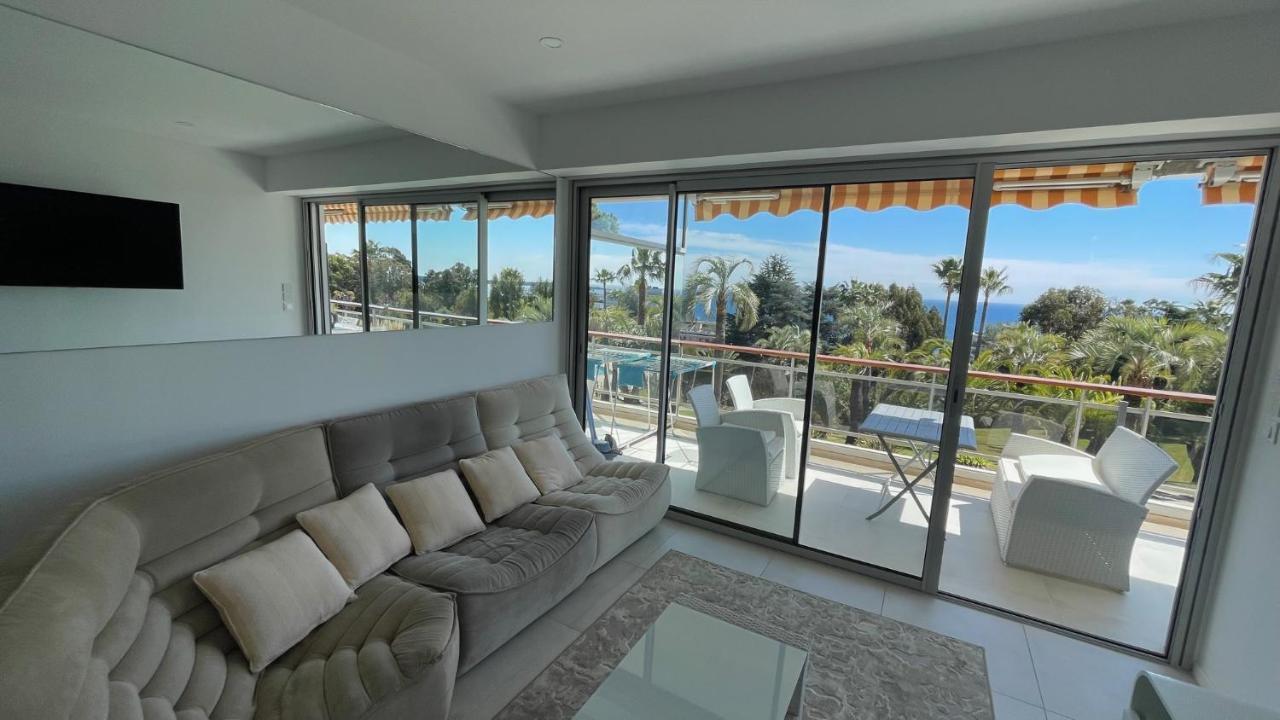 Appartement 2 Chambres Vue Mer Panoramique, Proche Croisette Cannes Vallauris Dış mekan fotoğraf
